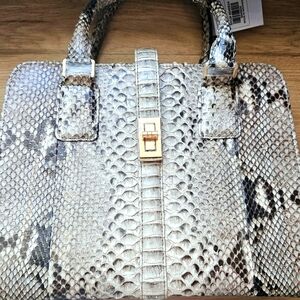 The Pelle Python Skin Bag Collection Natural Color 100% Genuine Python Leather